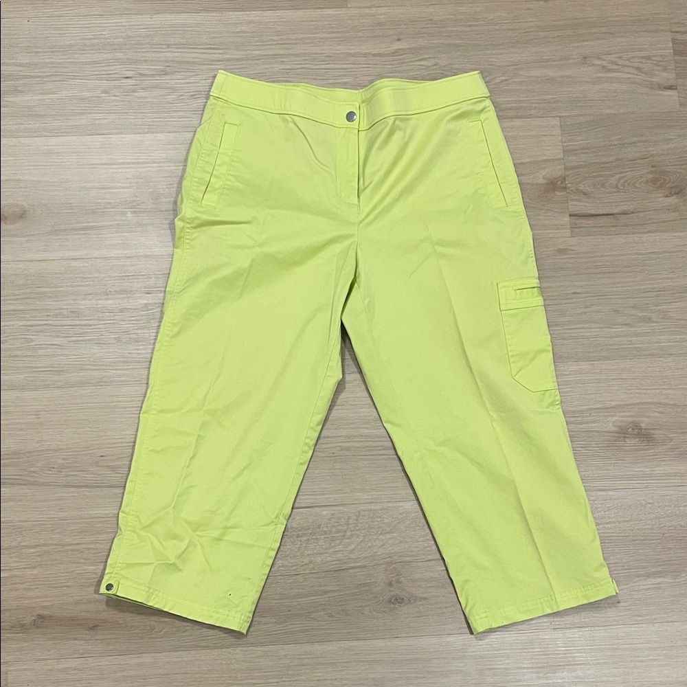 Vibrant Lime Capris for Women